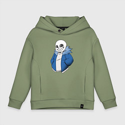 Толстовка оверсайз детская Sans, цвет: авокадо