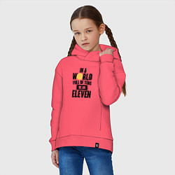 Толстовка оверсайз детская Be A Eleven, цвет: коралловый — фото 2