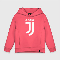 Толстовка оверсайз детская FC Juventus цвета коралловый — фото 1