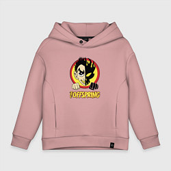 Толстовка оверсайз детская The Offspring Boy, цвет: пыльно-розовый