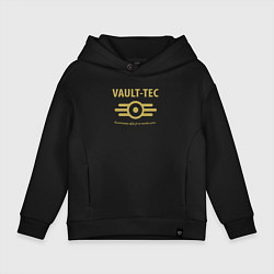 Толстовка оверсайз детская Vault Tec, цвет: черный