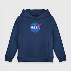 Толстовка оверсайз детская NASA: Masa, цвет: тёмно-синий