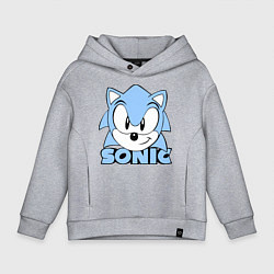 Толстовка оверсайз детская Соник, цвет: меланж