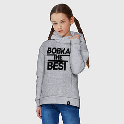 Толстовка оверсайз детская Вовка the best, цвет: меланж — фото 2