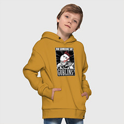 Толстовка оверсайз детская Убийца гоблинов 9, цвет: горчичный — фото 2