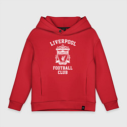 Толстовка оверсайз детская Liverpool: Football Club, цвет: красный