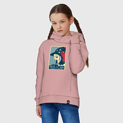 Толстовка оверсайз детская MLP: Yes I Can, цвет: пыльно-розовый — фото 2