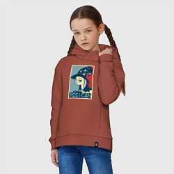 Толстовка оверсайз детская MLP: Yes I Can, цвет: кирпичный — фото 2