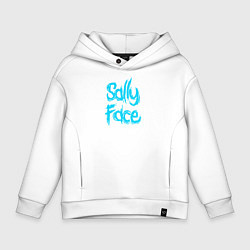 Толстовка оверсайз детская SALLY FACE, цвет: белый