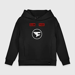 Толстовка оверсайз детская FAZE CLAN, цвет: черный