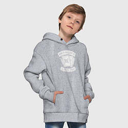 Толстовка оверсайз детская Metallica Since 1981, цвет: меланж — фото 2