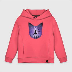 Толстовка оверсайз детская Pretty Soldier Sailor Moon, цвет: коралловый