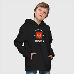Толстовка оверсайз детская NATIONAL TEAM RUSSIA, цвет: черный — фото 2