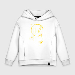 Толстовка оверсайз детская TWENTY ONE PILOTS TOP, цвет: белый