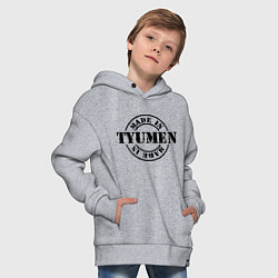 Толстовка оверсайз детская Made in Tyumen, цвет: меланж — фото 2