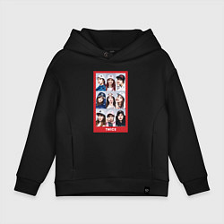 Толстовка оверсайз детская TWICE, цвет: черный