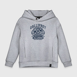 Толстовка оверсайз детская Доктор Кто, Галлифрей, цвет: меланж