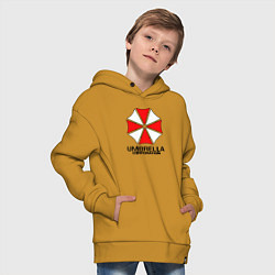 Толстовка оверсайз детская UMBRELLA CORP, цвет: горчичный — фото 2