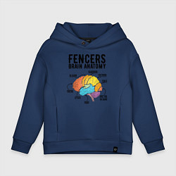 Детское худи оверсайз Fences Brain Anatomy