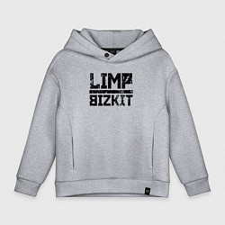 Толстовка оверсайз детская LIMP BIZKIT, цвет: меланж