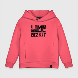 Толстовка оверсайз детская LIMP BIZKIT, цвет: коралловый