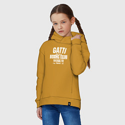 Толстовка оверсайз детская Gatti Boxing Club, цвет: горчичный — фото 2