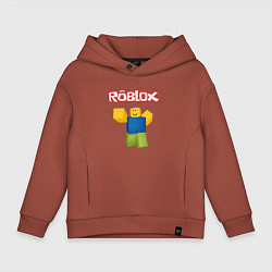 Толстовка оверсайз детская ROBLOX, цвет: кирпичный