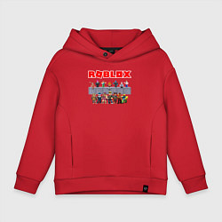 Толстовка оверсайз детская ROBLOX, цвет: красный