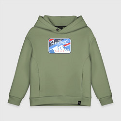 Толстовка оверсайз детская Эльбрус 5642, цвет: авокадо