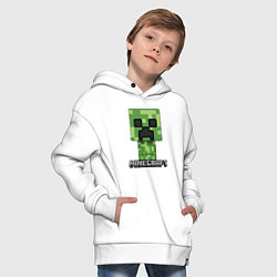 Толстовка оверсайз детская MINECRAFT, цвет: белый — фото 2