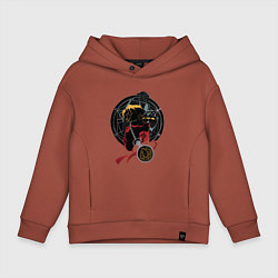 Толстовка оверсайз детская Стальной алхимик, цвет: кирпичный