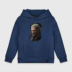 Толстовка оверсайз детская ВЕДЬМАК, цвет: тёмно-синий