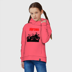 Толстовка оверсайз детская Сопрано постер, цвет: коралловый — фото 2