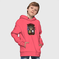 Толстовка оверсайз детская FIVE NIGHTS AT FREDDYS, цвет: коралловый — фото 2