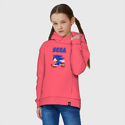 Толстовка оверсайз детская SEGA, цвет: коралловый — фото 2
