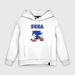 Толстовка оверсайз детская SEGA, цвет: белый