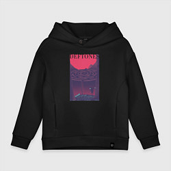 Толстовка оверсайз детская Deftones, цвет: черный