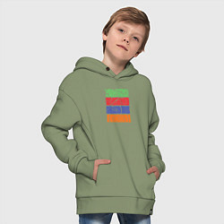 Толстовка оверсайз детская South Park лица, цвет: авокадо — фото 2