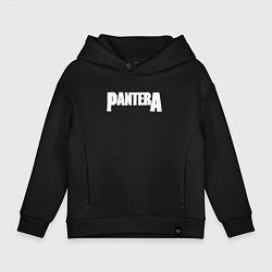 Толстовка оверсайз детская Pantera, цвет: черный