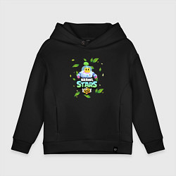 Толстовка оверсайз детская Sprout Brawl Stars, цвет: черный