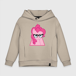 Толстовка оверсайз детская Pinky Pie hipster, цвет: миндальный