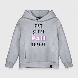 Толстовка оверсайз детская Fall Guys, цвет: меланж