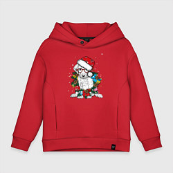 Толстовка оверсайз детская ЛабриСанта, цвет: красный