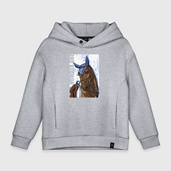 Толстовка оверсайз детская Number one, цвет: меланж