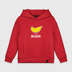 Толстовка оверсайз детская RUSH BANANA, цвет: красный
