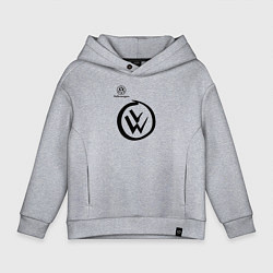 Толстовка оверсайз детская Volkswagen, цвет: меланж