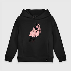 Толстовка оверсайз детская Меланхолия Чосо, цвет: черный