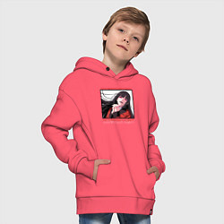 Толстовка оверсайз детская БЕЗУМНЫЙ АЗАРТ ЮМЭКО, цвет: коралловый — фото 2