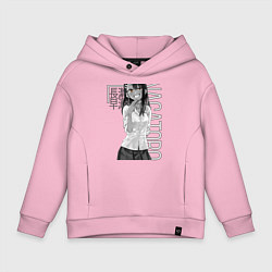 Толстовка оверсайз детская Хаясэ Нагаторо, цвет: светло-розовый