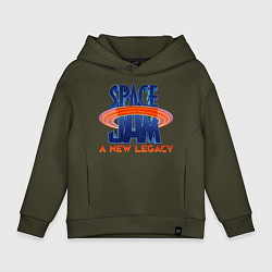 Толстовка оверсайз детская Space Jam: A New Legacy, цвет: хаки